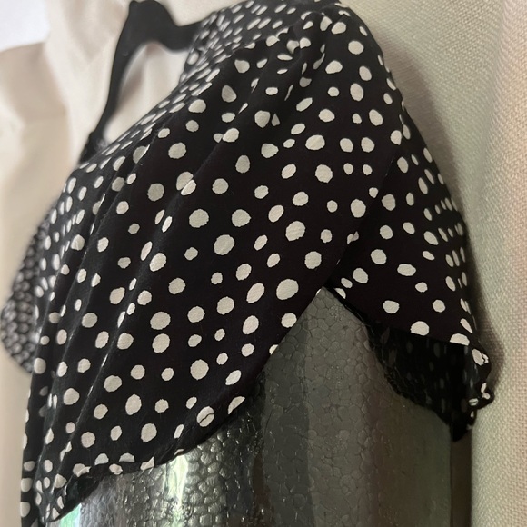 Loft brand black polka dot shorts romper - Picture 5 of 5